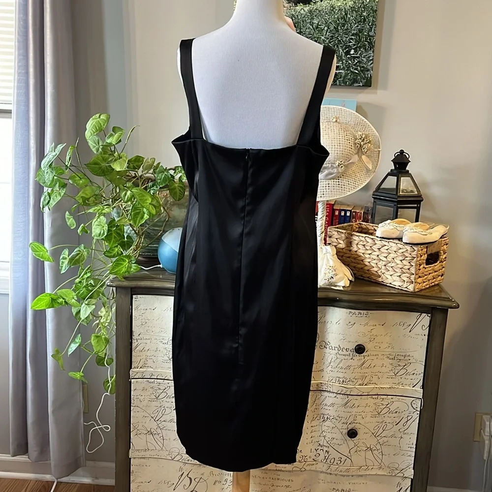 AGB FORMAL COCKTAIL SLEEVELESS SHIFT DRESS BLACK PLUS SIZE 14